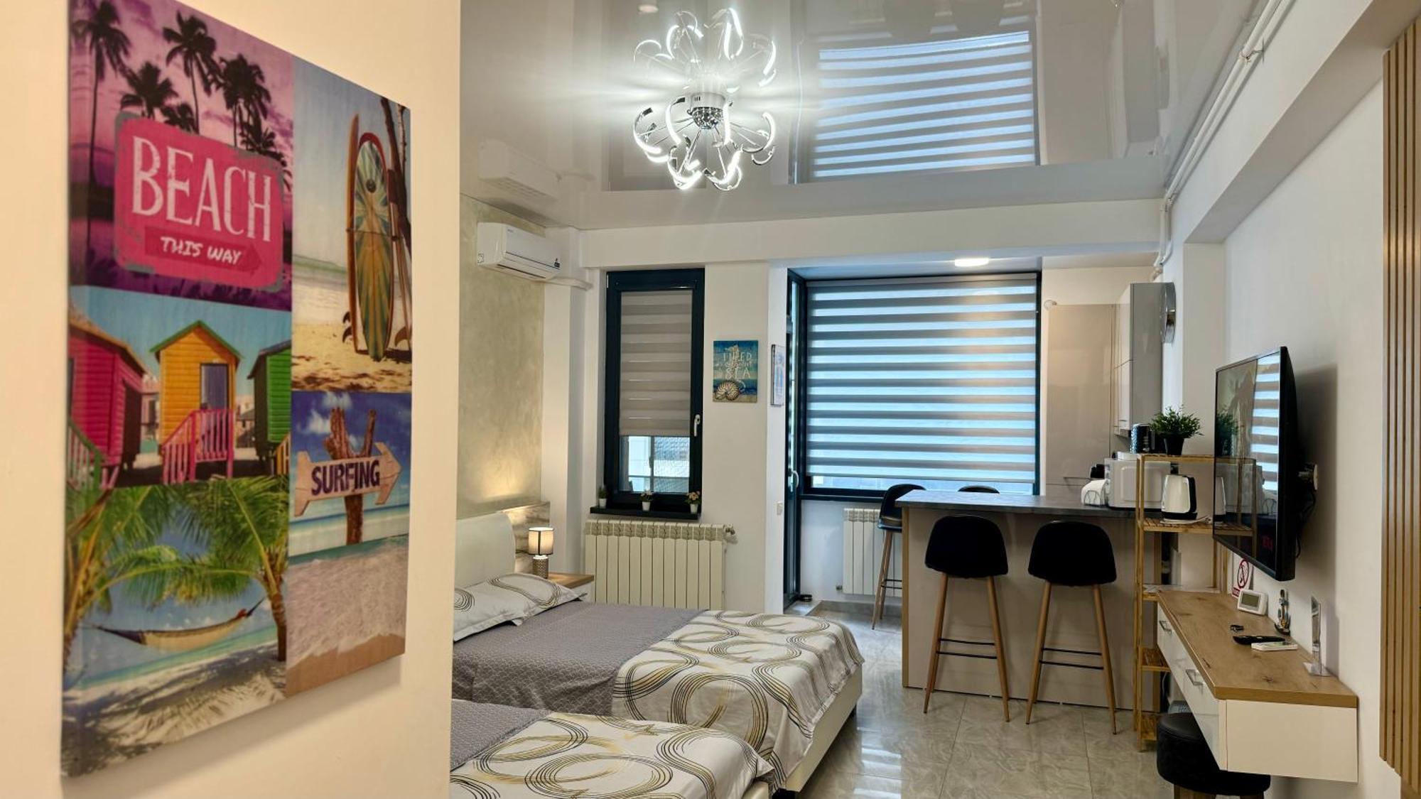 Seaview Deluxe Double Studio - Beachfront Resort Năvodari 외부 사진